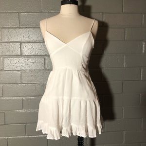 White dress or swim suit cover
